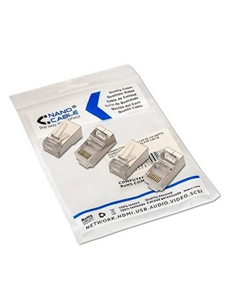 Conector rj45 nanocable 10.21.0103/ cat.5e/ 10 uds