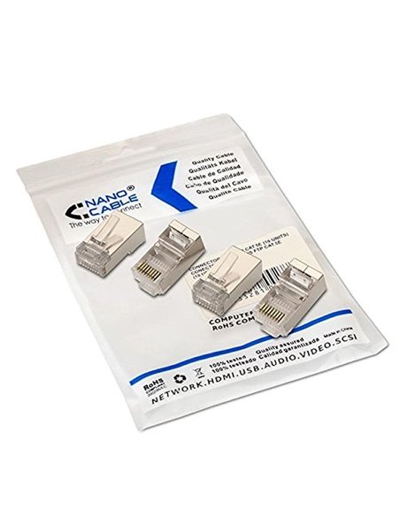 Conector rj45 nanocable 10.21.0103/ cat.5e/ 10 uds