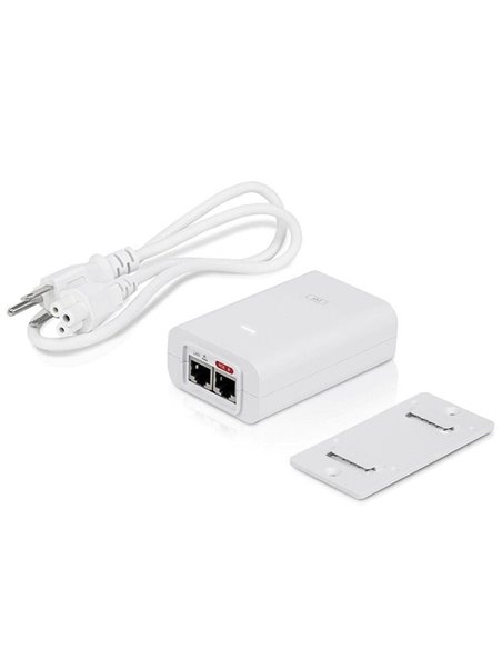 Alimentador poe ubiquiti poe-24-24w-g-wh
